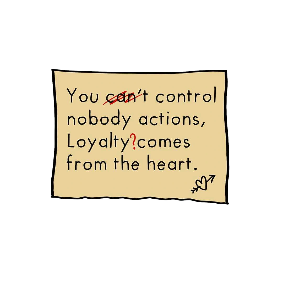You Control Nobody Actiond Sticker